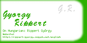gyorgy rippert business card